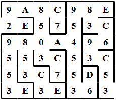 Maze with Cell      Labels